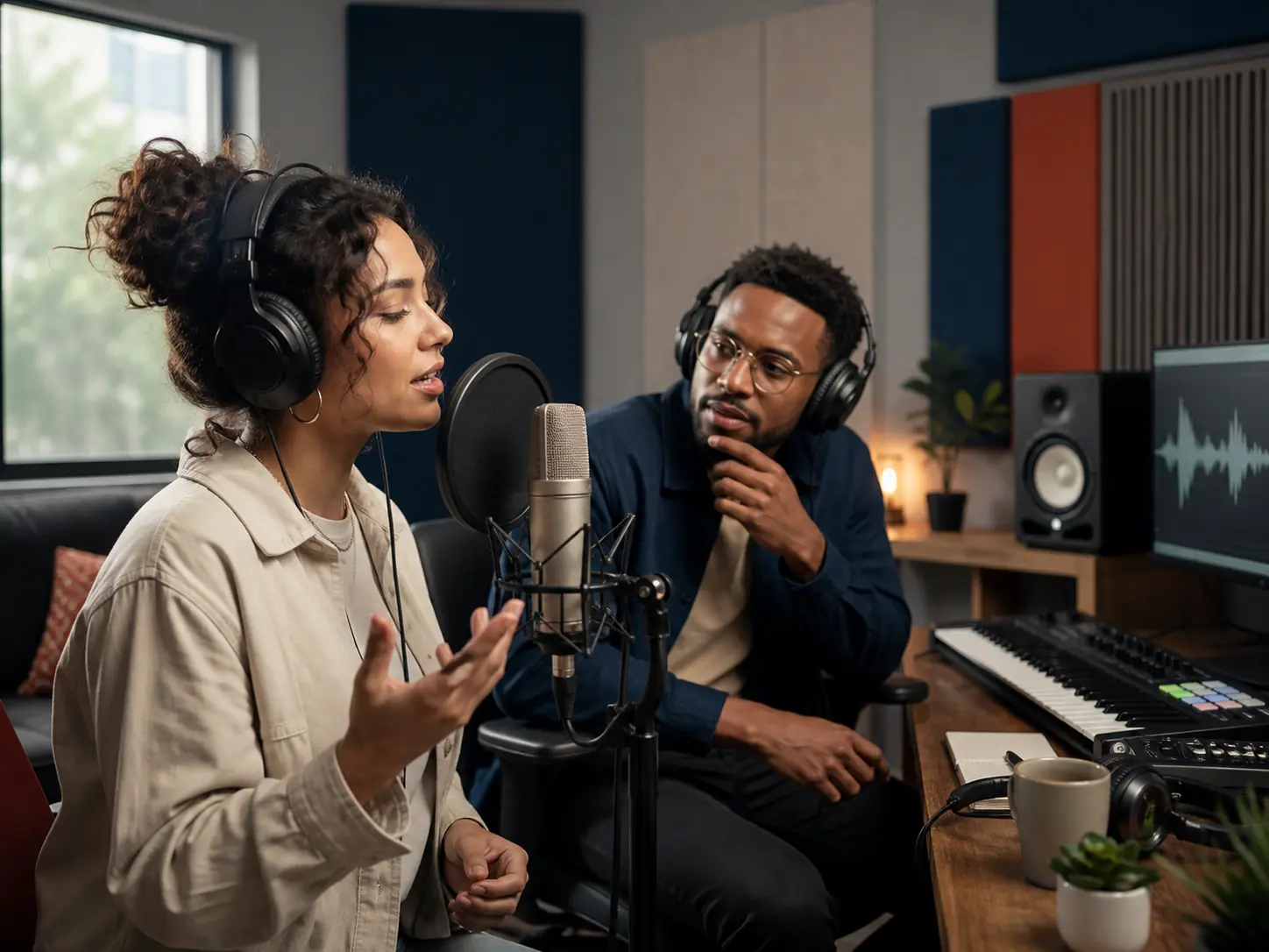 Lassen Sie Platz für Gesang oder Voiceover