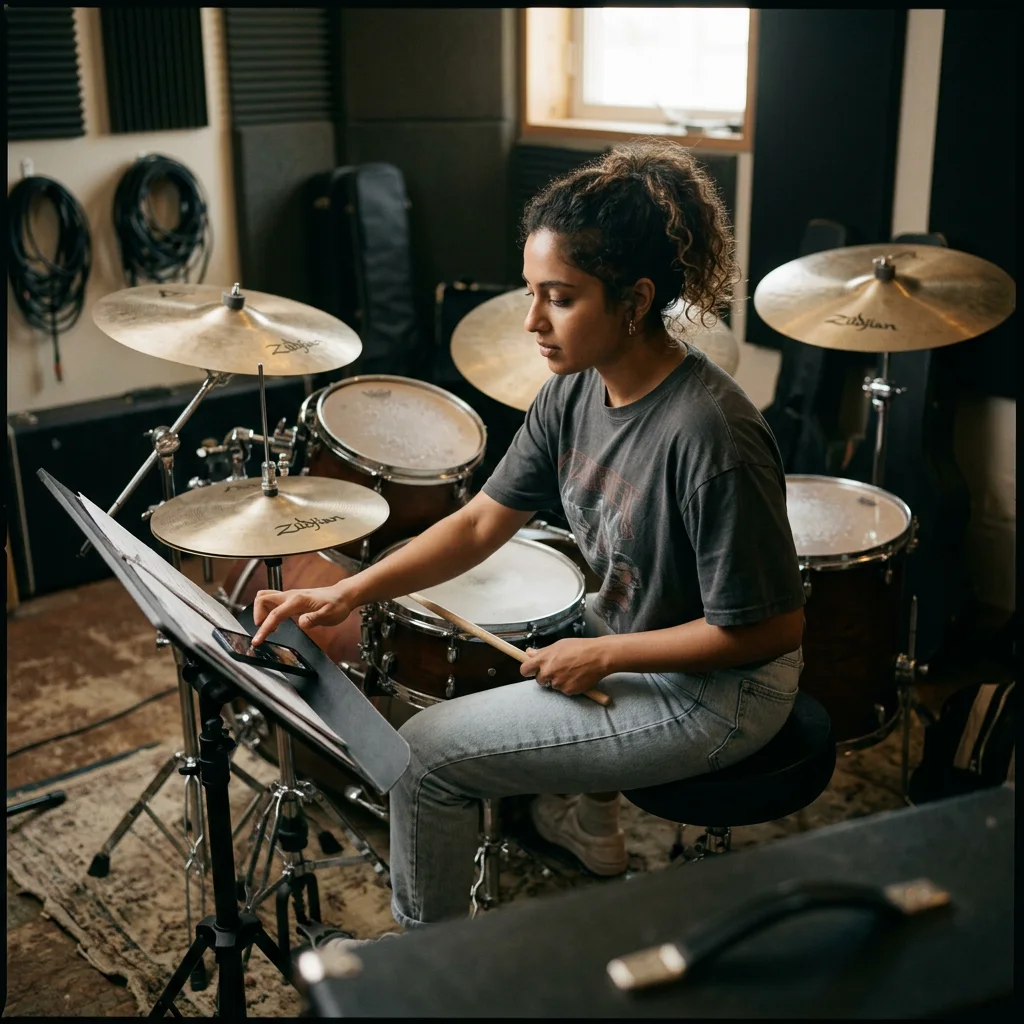 Drummers practicing steadier grooves